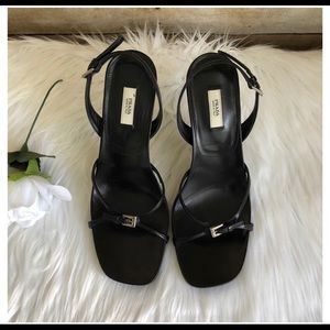 ISO Prada buckle heels 6.5 or 7